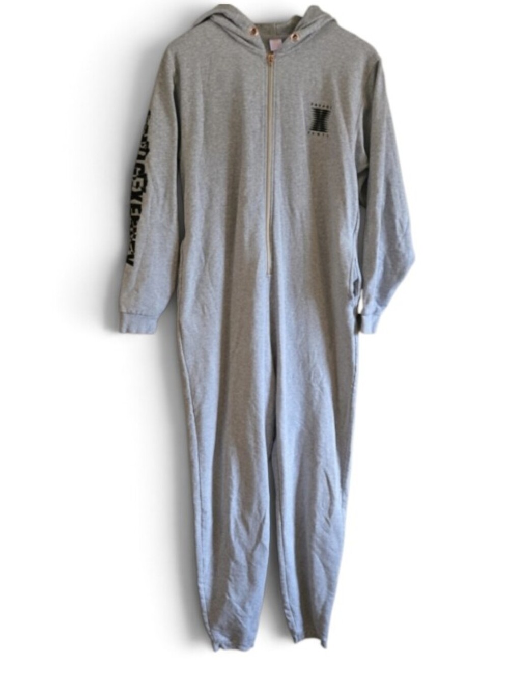Savage X Fenty Heather Grey Hooded Lounge Jumpsuit